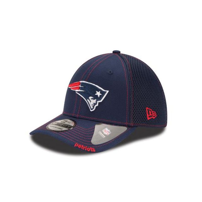 NFL New England Patriots Neo 39Thirty Stretch Fit (XUP0974) - Blue New Era Caps